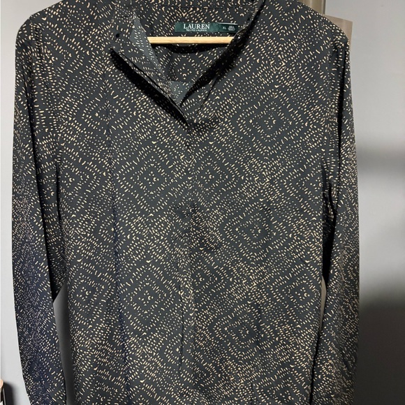 Ralph Lauren Black and Patterned Blouse - Picture 2 of 5